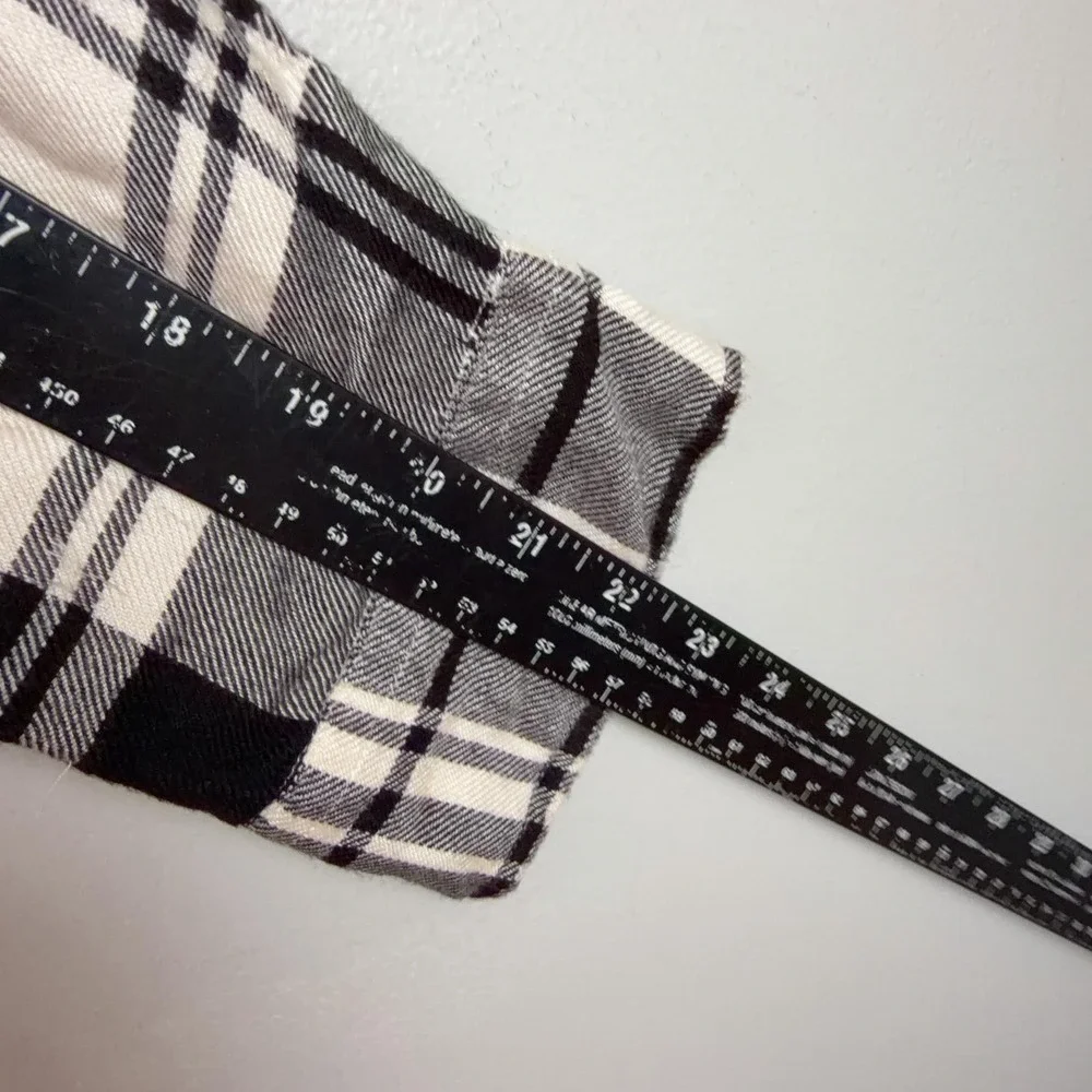 Polo Ralph Lauren Shirt men's Large Black Plaid Flannel Button Up Long‎ Sleeve